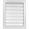 Ekena Millwork Vertical Surface Mount PVC Gable Vent: Functional, w/ 2"W x 2"P Brickmould Sill Frame, 18"W x 22"H GVPVE18X2203SF - alternate 1